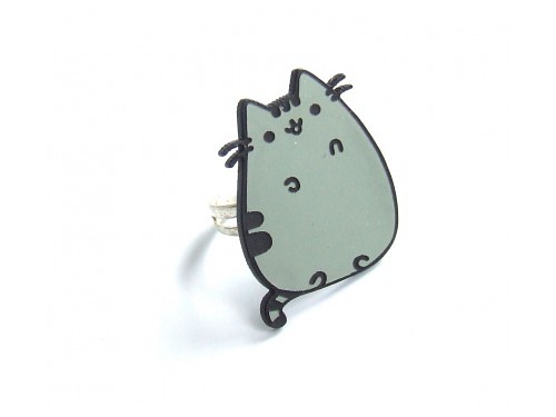 Pierścionek pusheen regulowany Kraina czaru