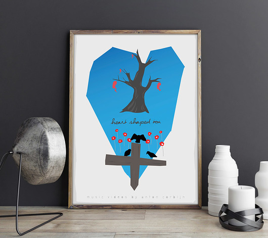 Plakat Nirvana - Heart Shaped Box  minimalmill