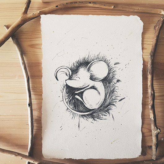 Ilustracja Myszka Oryginał Pookys world