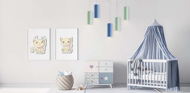lampy do pokoju dziecka 5-punktowa lampa wisząca typu pająk do pokoju dziecka VIZELA T5