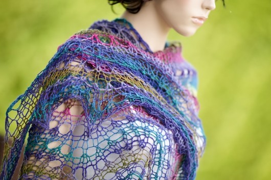 Szal z jedwabiem &quot; SILK GARDEN &quot; HERBE DESIGN