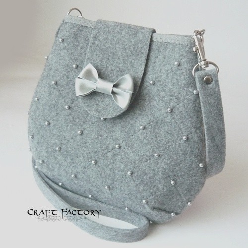 Silver Ribbon Chequered - torebka na ramię Craft Factory