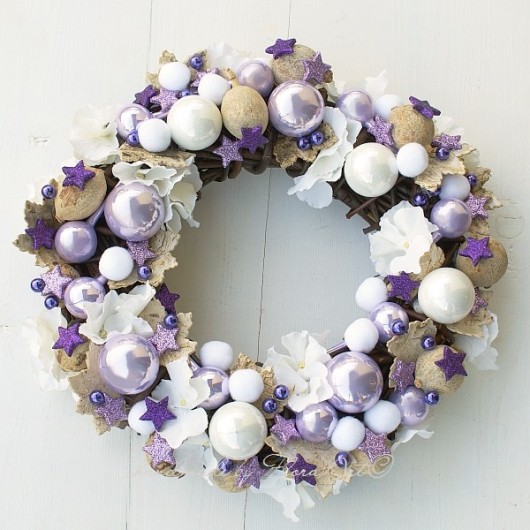 LILA STARS wianek FloraArt