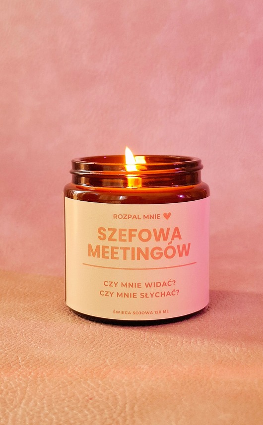 świece zapachowe Świeczka sojowa SZEFOWA MEETINGÓW