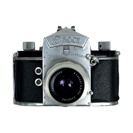akcesoria różne Niemiecki Aparat EXA Ihagee Dresden + Carl Zeiss Jena Tessar 2.8/50  Sprawny