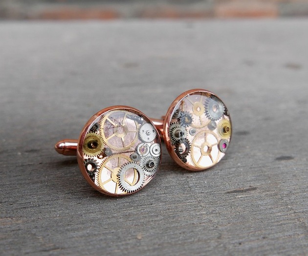 spinki do mankietów Mechaniczne spinki 010