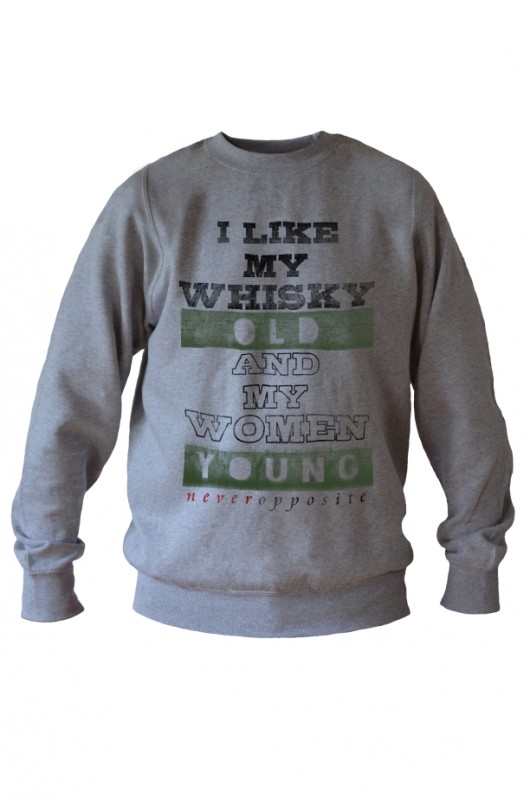 WHISKY bluza męska szara GAU great as You