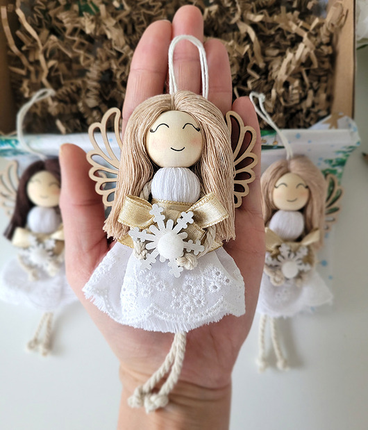dekoracje świąteczne Ozdoby świąteczne - 3szt Aniołki