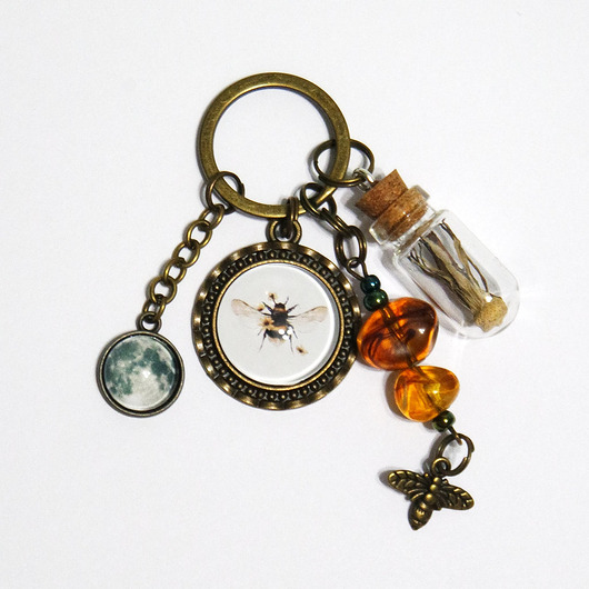 breloki Breloczek - Pszczoła, księżyc, dmuchawiec