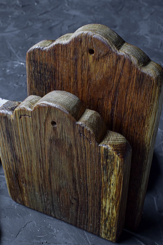 deski do krojenia i tace Rustykalna deska do krojenia, drewniana, deska do serwowania dębowa Woodwasp