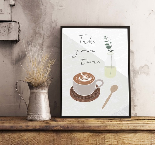 Plakat Take your time Studio Zorza