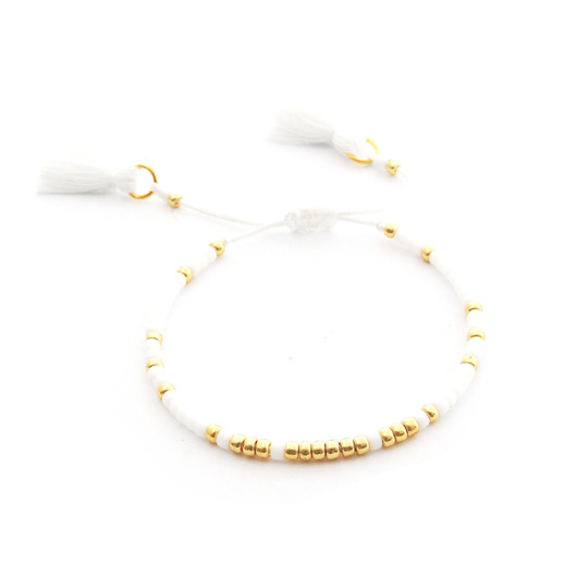 Bransoletka MINIMAL - Simple White Ilovehandmade
