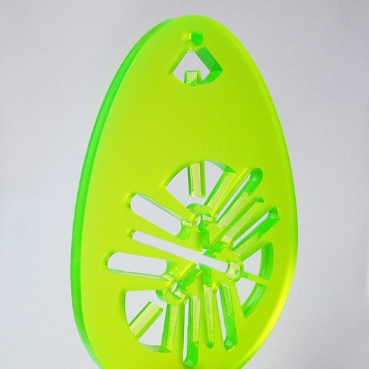 IRIS EGG green/satin/fluo/l YUKIKO
