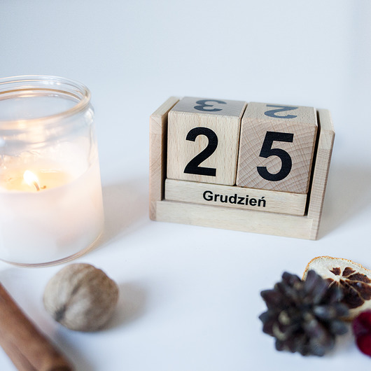 kalendarze i plannery Kalendarz drewniany