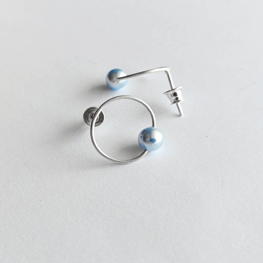 kolczyki z kamieniami Kolczyki OKRĄG