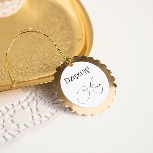 komunia - pozostałe Zawieszki podziękowania dla gości 10 sztuk