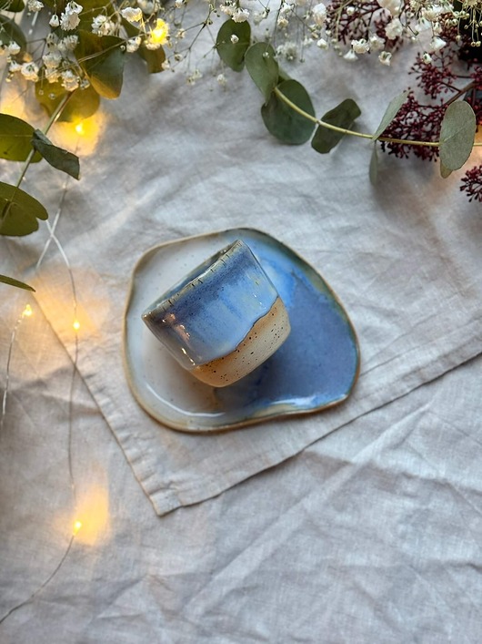 kubki Zestaw doppio: czarka ze spodkiem