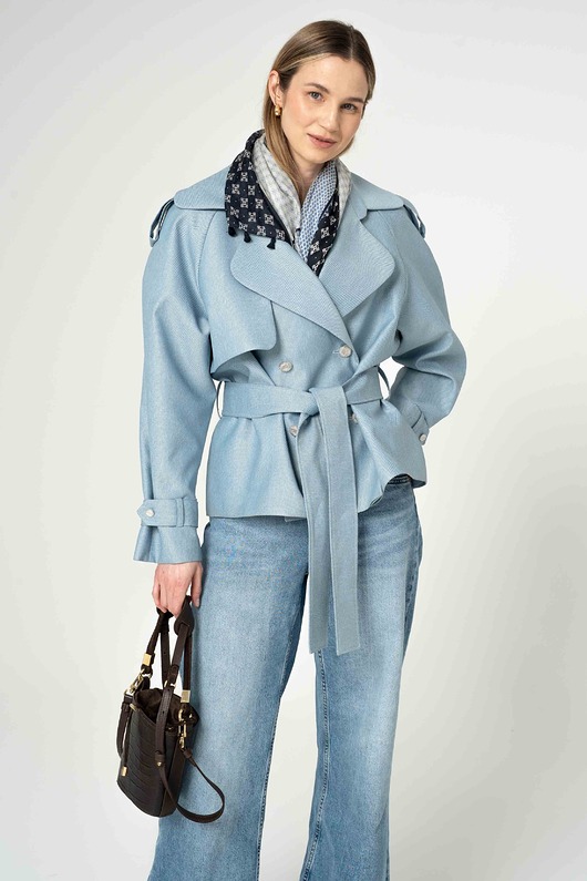 kurtki damskie Kurtka trencz