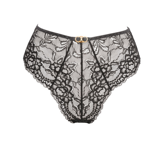 majtki damskie Wysokie figi Black Rose