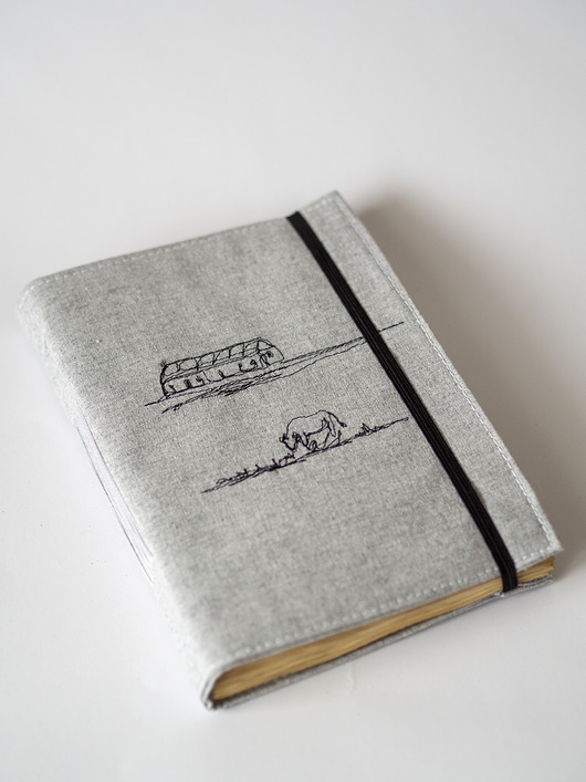 notatniki i albumy Ręcznie szyty i haftowany notes - A5