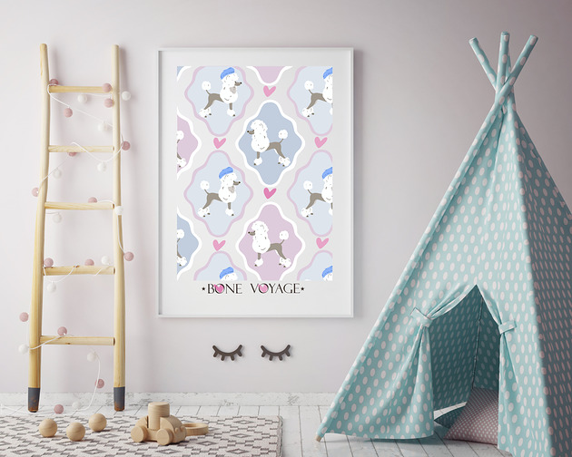 obrazy i plakaty do pokoju dziecięcego Plakat Bone voyage