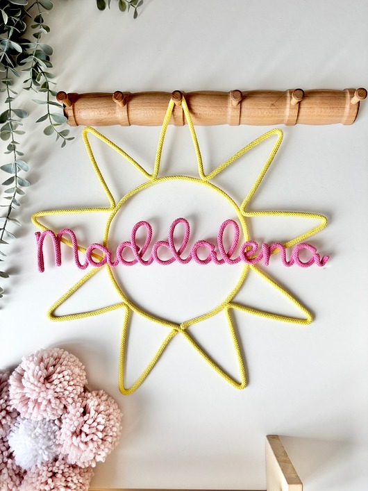 pokój dziecka - różne Personalizowane słoneczko z imieniem dla dziewczynki 