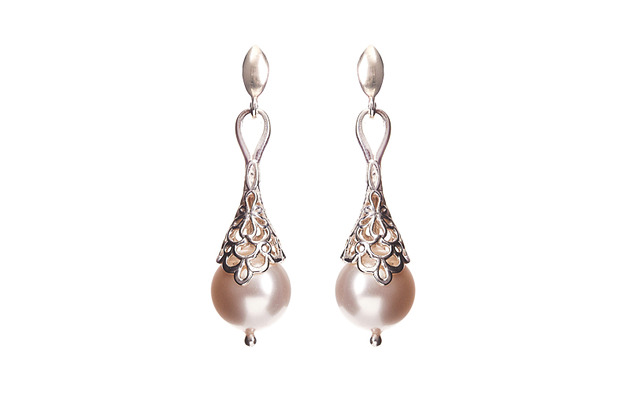 Srebrne kolczyki z kryształami marki Swarovski Alessandra unique