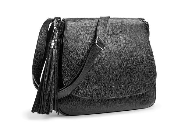 torby na ramię Skórzana torebka na ramię damska VOOC EP24 black