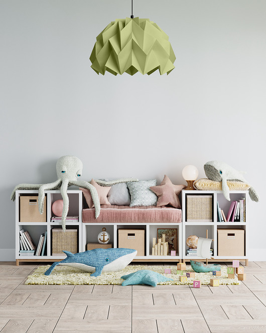 lampy wiszące Lampa wisząca origami ICEBERG L anyżowa
