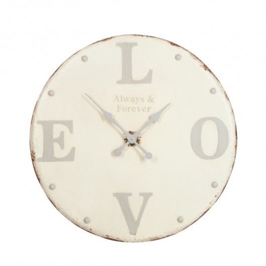 Zegar metalowy LOVE MIA home