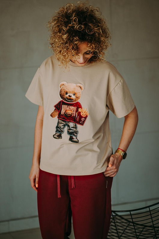 t-shirt damskie T-shirt oversize Mac Teddy dla mamy