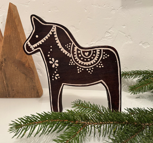 dekoracje świąteczne Konik piernikowy średni