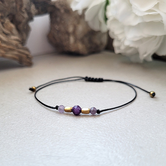 bransoletki z kamieni naturalnych Minimalistyczna na szczęśliwy ZWIĄZEK miłość