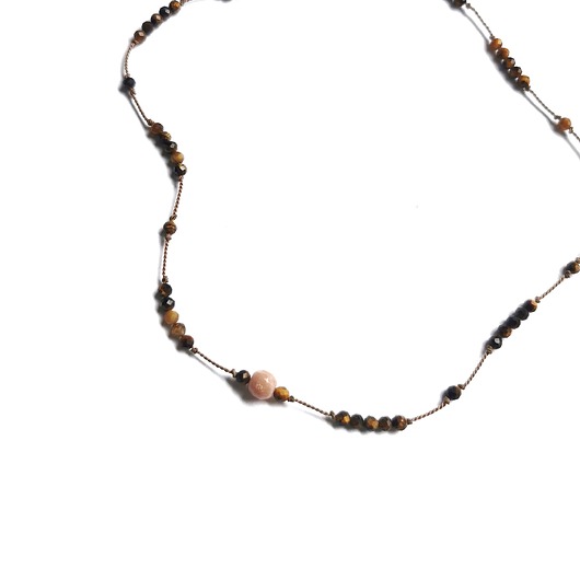 chokery Choker z kamieniem słonecznym