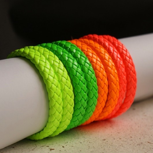 NEON POWER! podwójna bransoletka GREEN kaktusia