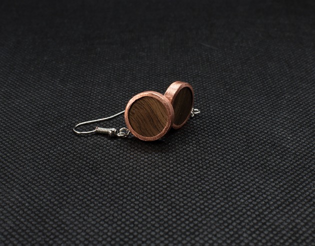 Kolczyki WOODEN NATURE OW - wiszące CU Earrings