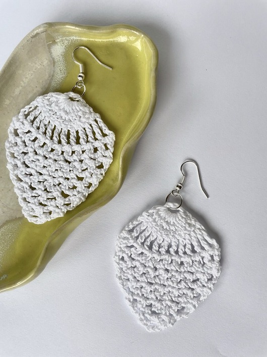 kolczyki - inne Szydełkowe kolczyki #01