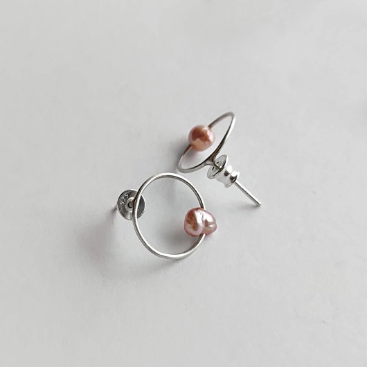 kolczyki z kamieniami Kolczyki OKRĄG