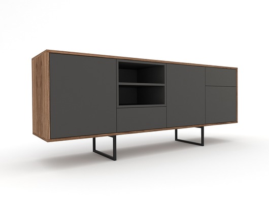 komoda ABATO FX 80   fornir orzech B2design
