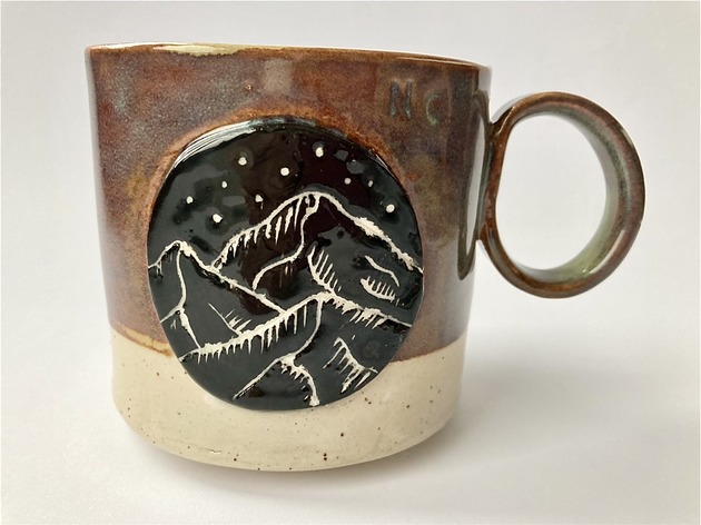 Kubek ceramiczny "Góry" NG Autorska bizuteria ceramiczna