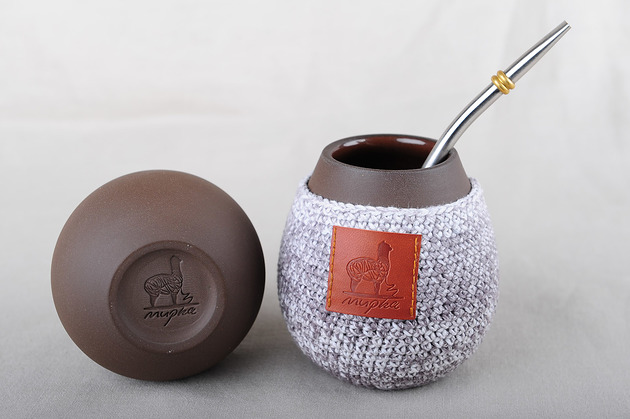 Ceramiczne matero,kubek do picia yerba mate. Mupka