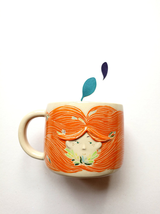 kubki Kubek ceramiczny ruda wróżka