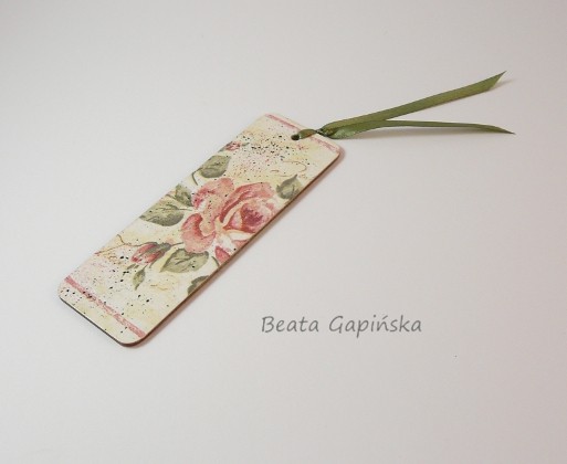 Zakładka do książek - Róże Beata Gapińska