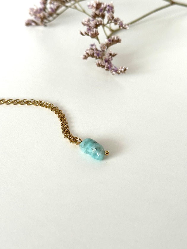 naszyjniki - inne Naszyjnik larimar