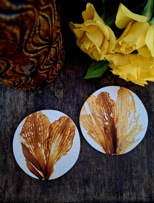 Ozdoby na ścianę Zawieszka ceramiczna dekoracja ścienna z suszonymi kwiatami