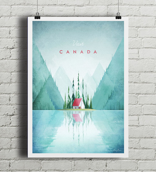 Kanada - vintage plakat minimalmill