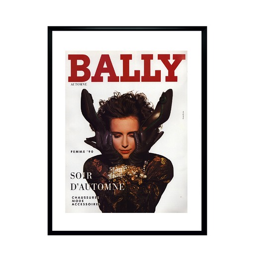 plakaty Plakat Oprawiona reklama butów BALLY, 1990 r