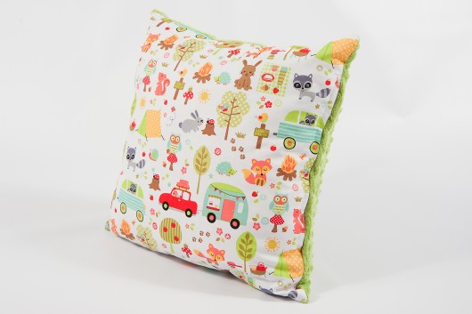 Poduszka /poszewka minky - camp z.- 40x40 cm Minky and Cotton