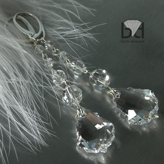 kryształ Swarovski  XL - ślubne Black Diamond