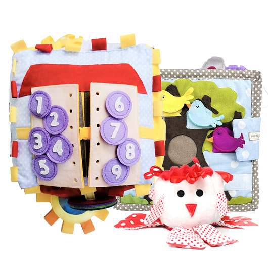 książeczki dla dzieci Zestaw sensoryczny BB3